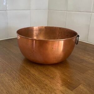 Vintage copper-looking bowl